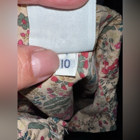 OXFORD SHIRT CO. Womens 100% Cotton Floral Liberty Long SleeveShirt Sz 10 - Picture 7 of 12